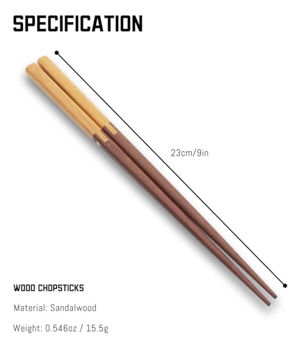 Custom Sandalwood Chopsticks, Engraved With Personalized Names Classic Japanese Style Wood Chop Sticks Set For Chinese Theme Wedding, Housewarmings,Birthday Party Favors and Gifts