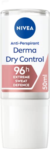 NIVEA Derma Dry Control Roll-On Antiperspirant, 50 ml