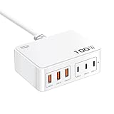 USB 急速充電器 100W PD充電器 6ポート【PD30W&QC3.0/6台同時充電/コンパクトサイズ】3USB-C&3USB-A acアダプター ハブ 電源タップ スマホ充電器 PSE認証 USBチャージャー iPhone/Android機種など対応（ホワイト）