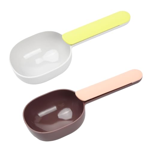 emperoch 2 Stücke Katzenfutter Scoop, Messbecher aus Kunststoff, Tierfutterlöffel Futterlöffel für Katzen und Hunde für Dosenfutter und Trockenfutter