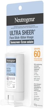 Neutrogena Ultra Sheer Face Stick Sunscreen SPF 60, Sensitive Skin Care, Mess-Free Broad Spectrum Sun Protection, Water Resistant Travel Size Sunscreen for Face, Oxybenzone-Free, 13 g — view 4