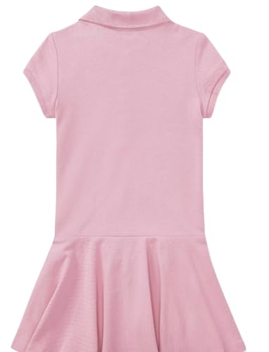 POLO RALPH LAUREN Girls Short Sleeve Mesh Kids Dress Pink (2/2T)2