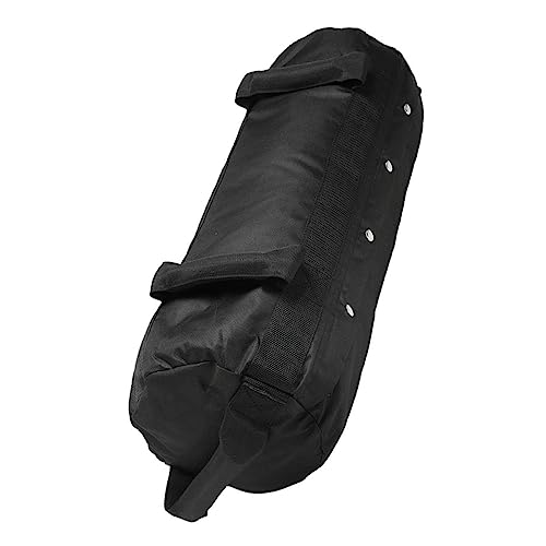 GOOHOCHY Workout Sandbags 60lbs Heavy Duty Sandbags 4 Handles for Cross-Training Home Gym Black