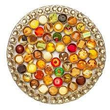 Ownbox 56 Bhog Thali for Offerings to diety, Pooja Thal/Bhog Thal/Poojan Thali/Traditional Thal for Tample, Pooja Room, Home Tample (Size-20 Inch, Golden Colour)