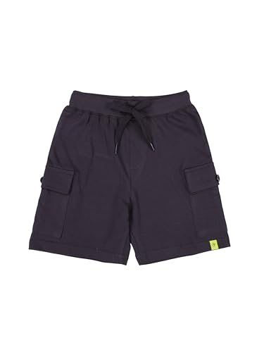Image of KiddoPanti Boys 100% Cotton Knitted Above Knee Length Basic Cargo Shorts