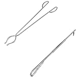 Skyflame 40-Inch Stainless Steel Log Claw Tongs and 40 Inch Stainless Steel Fire Stoker Poker Stick