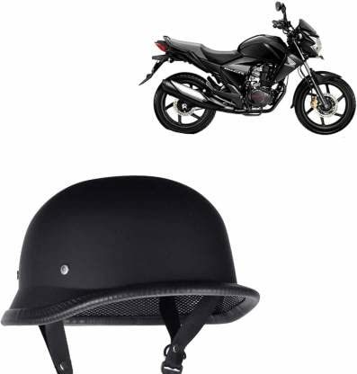 KAELAN Classic Costume Motorcycling Skate Scooter Skull Cap Novelty German Flat Black