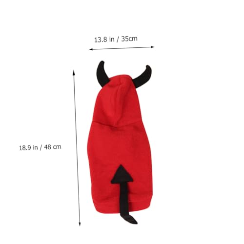 Disfraz Demonio para Perro XL Tela Suave y Cálida miniatura 2