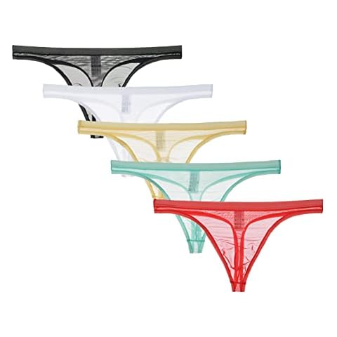 Faringoto Men's Ice Silk Sports Thong Cover