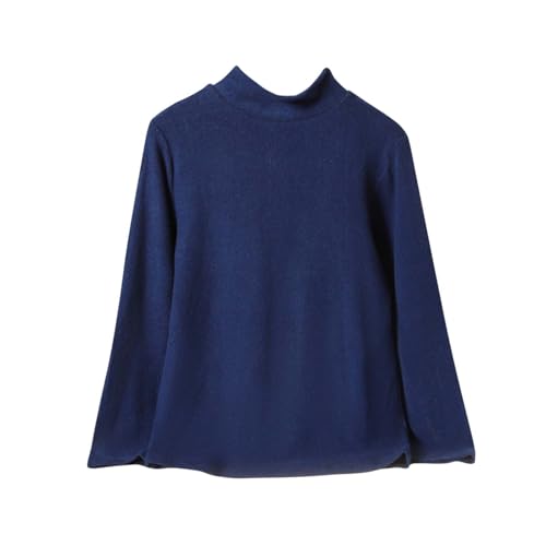 Boys Girls Turtleneck Shirts Fall Winter Trendy Warm Tops Plain
