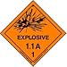 Explosive 1.1 A Label, Vinyl, Roll of 500