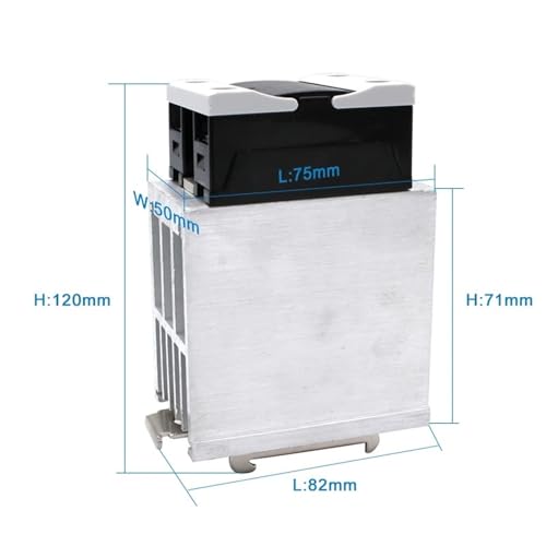 Relais d'état solide monophasé 120 A avec radiateur intégré On-Off