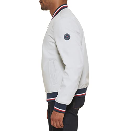 Tommy Hilfiger Men's Lightweight Varsity Rib Knit Bomber Jacket