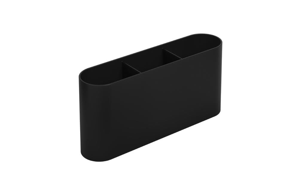 Escorredor de talheres Flat, 6 x 23,5 x 10 cm, Preto, Coza | Material resistente