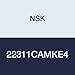 NSK 22311CAMKE4 Spherical Roller Bearing, Tapered Bore, Machined Brass Cage, Metric, 55mm Bore, 120mm OD, 43mm Width, 3200rpm Maximum Rotational Speed, 54179lbf Static Load Capacity, 46985lbf Dynamic Load Capacity
