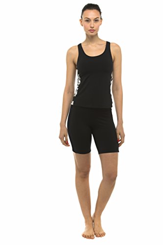 Private Island Women UPF 50+ Skinny Beach Board Shorts Swimsuit Hot Pants Bathing Swim Rash Guard Bottom (XXXL, Black)