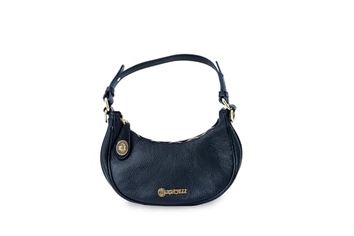 Baroncelli Small Leather Designer Crossbody Purse, Genuine Italian Crafted, Designed and Made in Italy