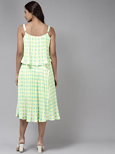 Image of Aarika Womens Yellow Color Georgette Dress