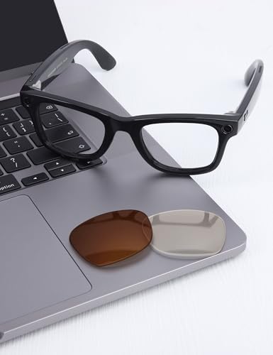 Image of Mryok Replacement Lenses Compatible with Ray-Ban Meta Wayfarer RW4006 50mm / Gen 2 RW4012 50mm Smart Glasses, HD Polarized