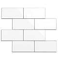 Havenly Peel and Stick Backsplash Tile for Kitchen & Bathroom Walls (White, 10 Tiles - 9.7 sq. ft. (0.9 m²))