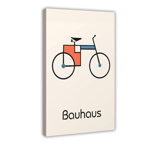 Impression sur toile vélo Bauhaus tableau décoration chambre et paysage vintage