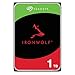 Produktbild Seagate IronWolf 1TB, NAS Interne Festplatte HDD, 3.5 Zoll, 5400 U/Min, CMR, 64 MB Cache, SATA 6 GB/s, silber, inkl. Data Rescue Service (ST1000VNZ08)