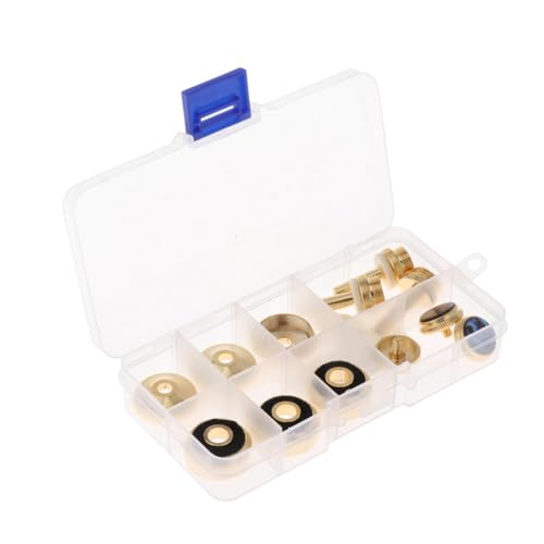 Colaxi Trumpet Piston Finger Buttons Connecting Rod Portable Wind Instruments Accessory Trumpet Valve Caps Repair Set for Repairing, A
