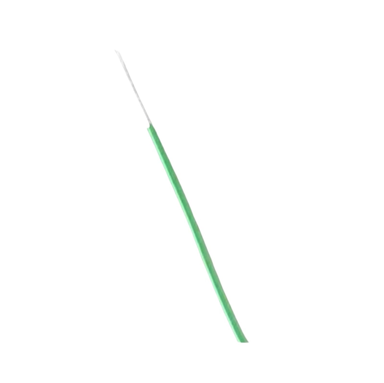 Cable electrónico de 50m 1423 PTFE Micro Fino 38/36/34/30/28/26/24AWG Cable de Cobre de un Solo núcleo Chapado en Plata(Green 50m,38AWG)