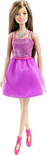 Muñeca Barbie Vestido Morado Glitz miniatura 4