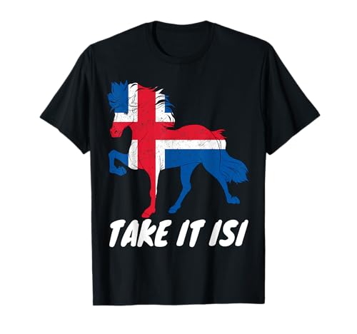 Tölt Islandpferd Evolution Pferd Isländer Pferde Take It Isi T-Shirt