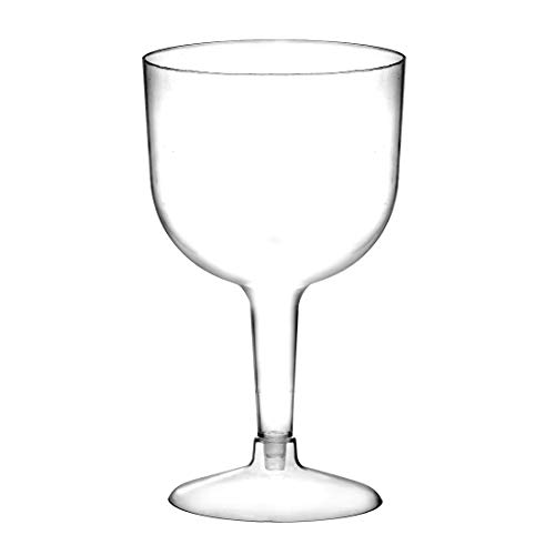 Vasos grandes de plástico para cóctel, 745 ml, juego de 20, de dos piezas, vasos desechables.