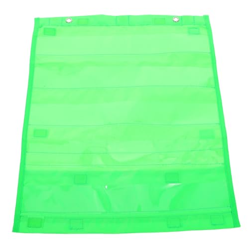 KICHOUSE Transparent Wall Hanging Organizer for Classroom and Office Large Capacity File Bag with Easy Installation for Cards and Files Storage Pocket Chart for Efficient