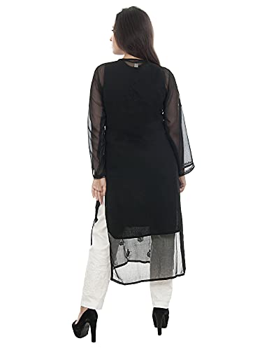 Image of Women Georgette Straight Kurti