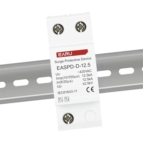 Protector contra sobretensiones 4P salva electrodomésticos de picos de tensión y bajo voltaje 7