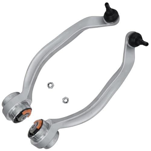 Image of Detroit Axle - Front End Suspension Kit for 2002-2005 Audi A4 Quattro, 2 Lower Rearward Control Arms with Ball Joint 2 Outer Tie Rod Ends 2 Sway Bar End Links 2003 2004 Replacement