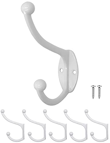 Fuxxer 5x Klassische Wandhaken aus Eisen, Garderoben-Haken &...