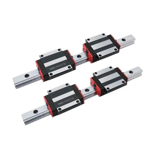 Linear Rail, Linear Sliding Gide 2PCS HGR35 Linear Guide + 4PCS HGW35CC Linear Bearings Flange Slide Block(1700mm)