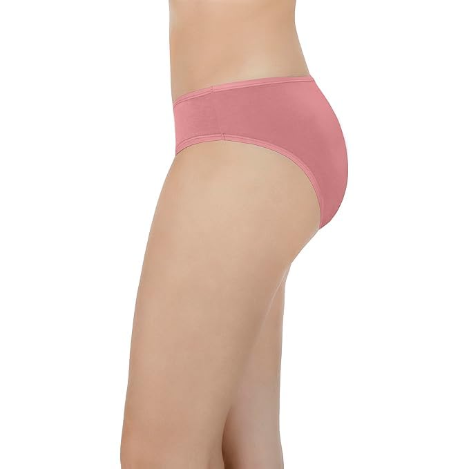 Image of LOURYN KOULYN Solid Low Rise Cotton Bikini Panty Pack(Pack of 3)