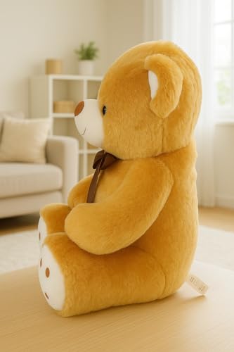 Image of ZEXSAZONE Toy Cute Brown Colored Huggable Teddy Bear | 32 cm | Plushie Soft Toys for Kids | Plush Soft Toys for Baby Boys and Girls Kids - Teddy | Best Valentine Gift (Browm)
