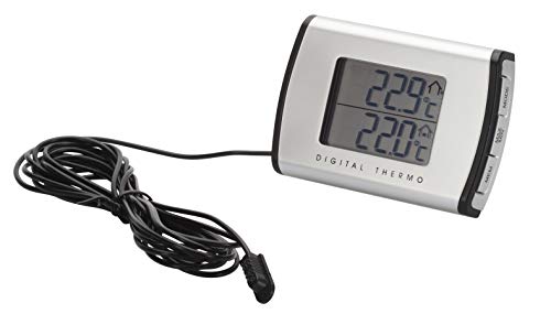 HR-imotion 10010201 - termómetro para carro, casa, acampamento, adequado para interior e exterior, auto-adesivo, fabricado na Alemanha, -30 °C - 50 °C