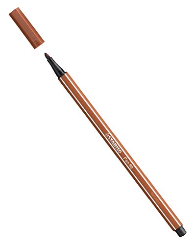 Stabilo 68 Set of 3 Felt Tip Drawing Pens - 1mm Medium Rib Tipped - Dark Red