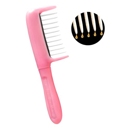 Hair Oil Applicator Comb with 5ml Dispenser, Mess-Free Brush Oiling