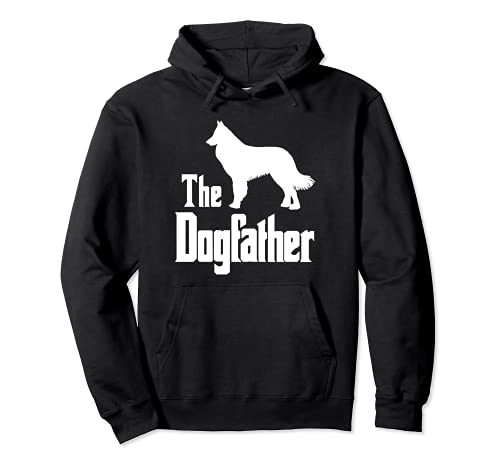 The Dogfather - funny dog gift, funny Belgian Tervuren Pullover Hoodie, Black, S