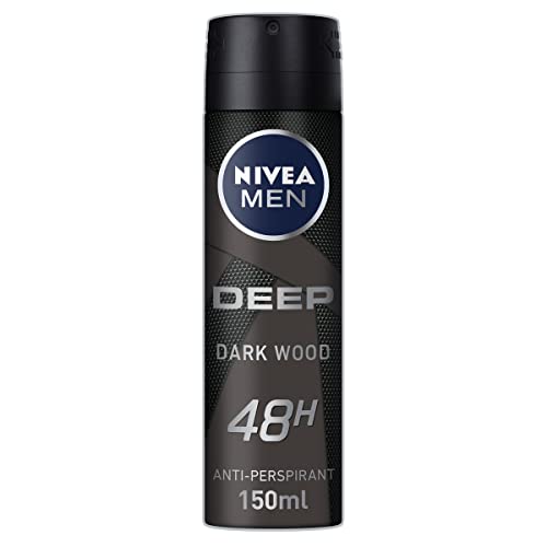 NIVEA MEN Deep Black Carbon Spray anti-transpirant pour une fraîcheur intense au bureau