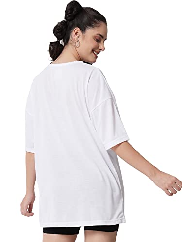 Image of KOTTY Women's Oversized T-Shirts | Cotton Blend||Stylish Prints & Solids||Long Length||Loose fit