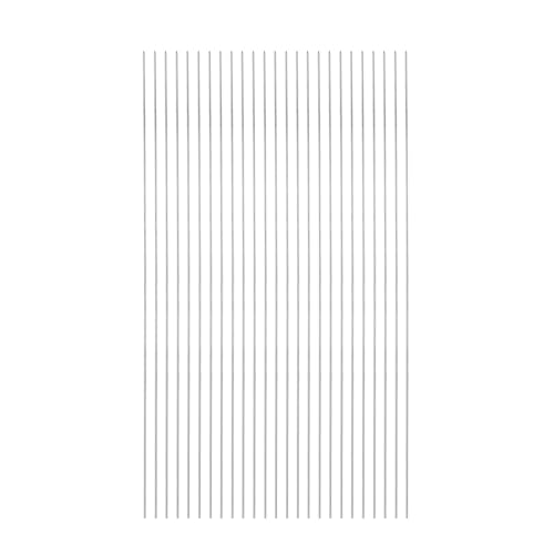 QUARKZMAN 25 piezas de Brochetas de Metal 39cm x 1.6mm Palitos Redondos de Acero Inoxidable Reutilizables para Barbacoa al Aire Libre Parrilla para Asar Carne Camarones Frutas Verduras