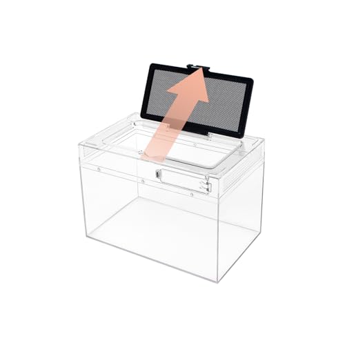 Vivarium pour léopard gecko et tarentule avec structure transparente PC