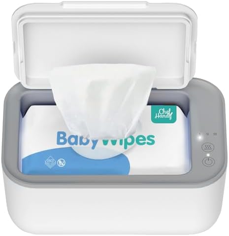 CHEFHANDY Wipe Warmer And Dispenser, Chefhandy Baby Wipe Warmer, Smart Precise Temperature Control, Large Capacity, Evenly Overall Heating, Silence, Constant Temperature Storage (White),1 Count
