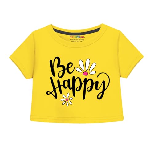 Image of Trampoline Girls Printed Co-Ord Set | Half Sleeve T-Shirt & Jogger Trackpant Set | Casual Wear Lounge Wear Outfit for Girls