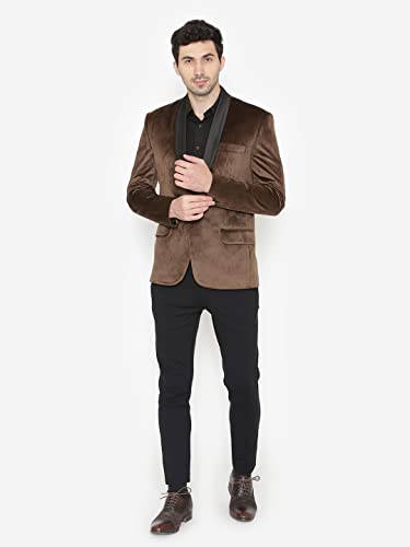Image of WINTAGE Men's Premium Velvet Notch Lapel Tuxedo Coat Blazer Jacket